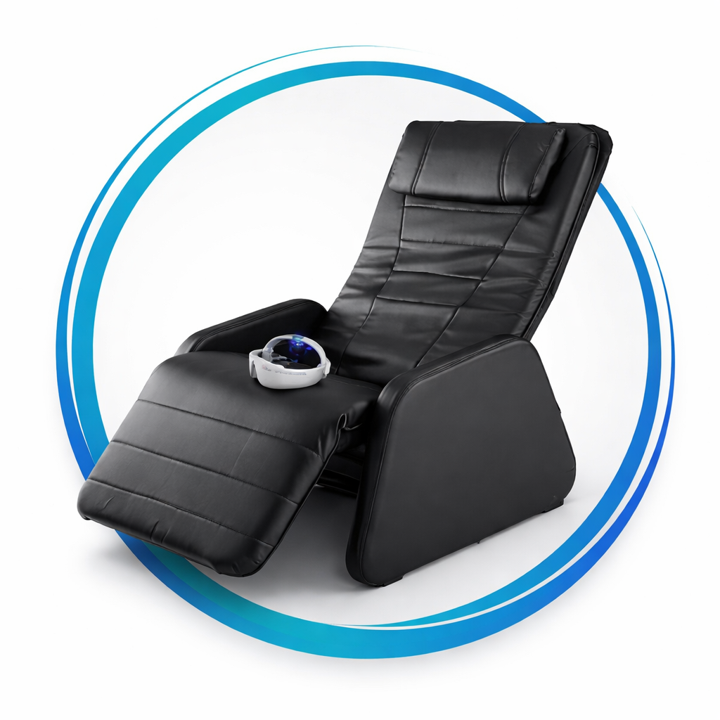 VibroConnect logo style chair graphic